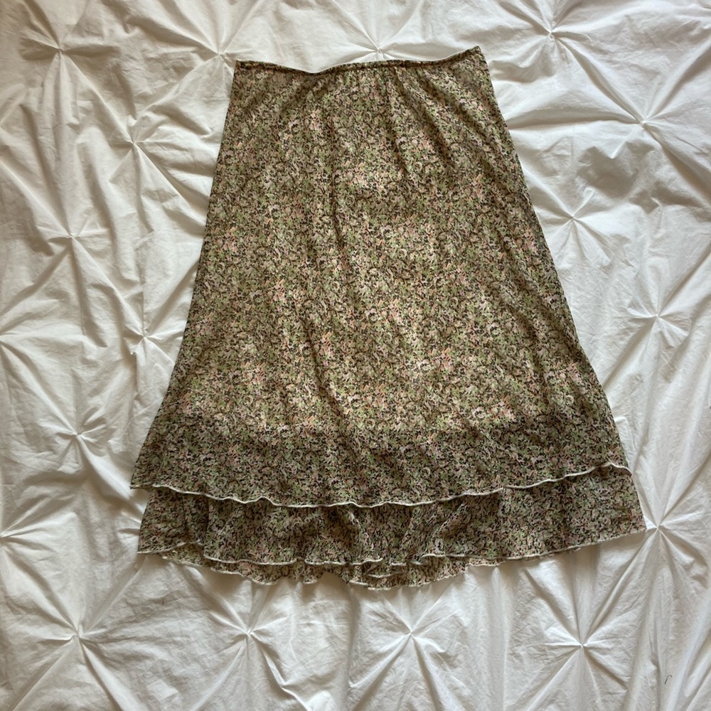 Y2k floral skirt